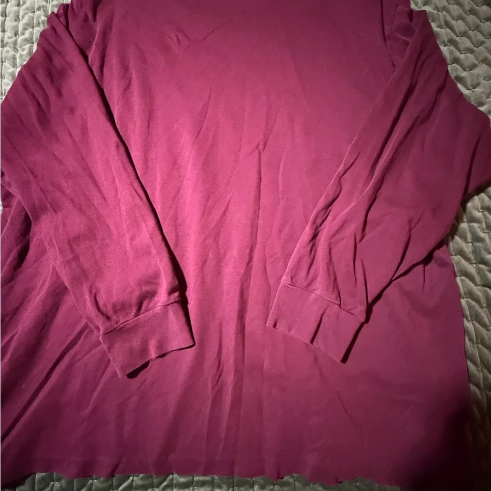 Polo Ralph‎ Lauren maroon burgundy long sleeve t shirt size 2XB